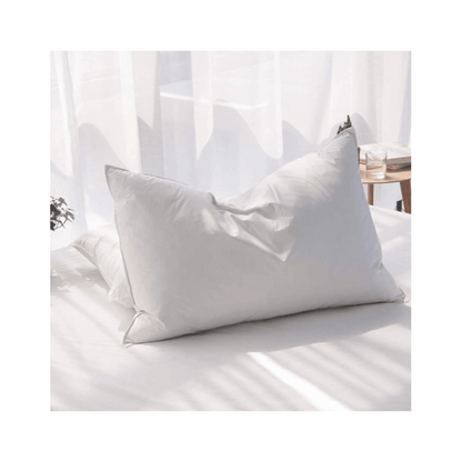 Duck Feather Pillows Pack of 1 and 2 Hotel Quality, Washable, Medium/Soft Support