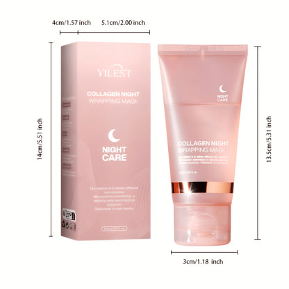 Collagen Mask Night Nourishing Mask Deeply Moisturizing And Firming, Moisturizing And Hydrating, Alcohol-Free, Suitable for All Skin Types, Contains Hyaluronic Acid And Niacinamide