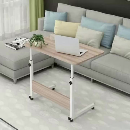 [Versatile Comfort] Adjustable Height Rolling Folding Desk Laptop Desk Folding Laptop Desk Wheels for Easy Mobility, Perfect for Bedroom, Living Room, Outdoor Office & Study Use, Bedroom Desk | Modern Aesthetic | Wood Fiberboard Desk
