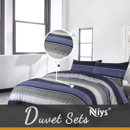 NIYS Bedding Duvet Cover Set in Single, Double and King Size with pillow cases