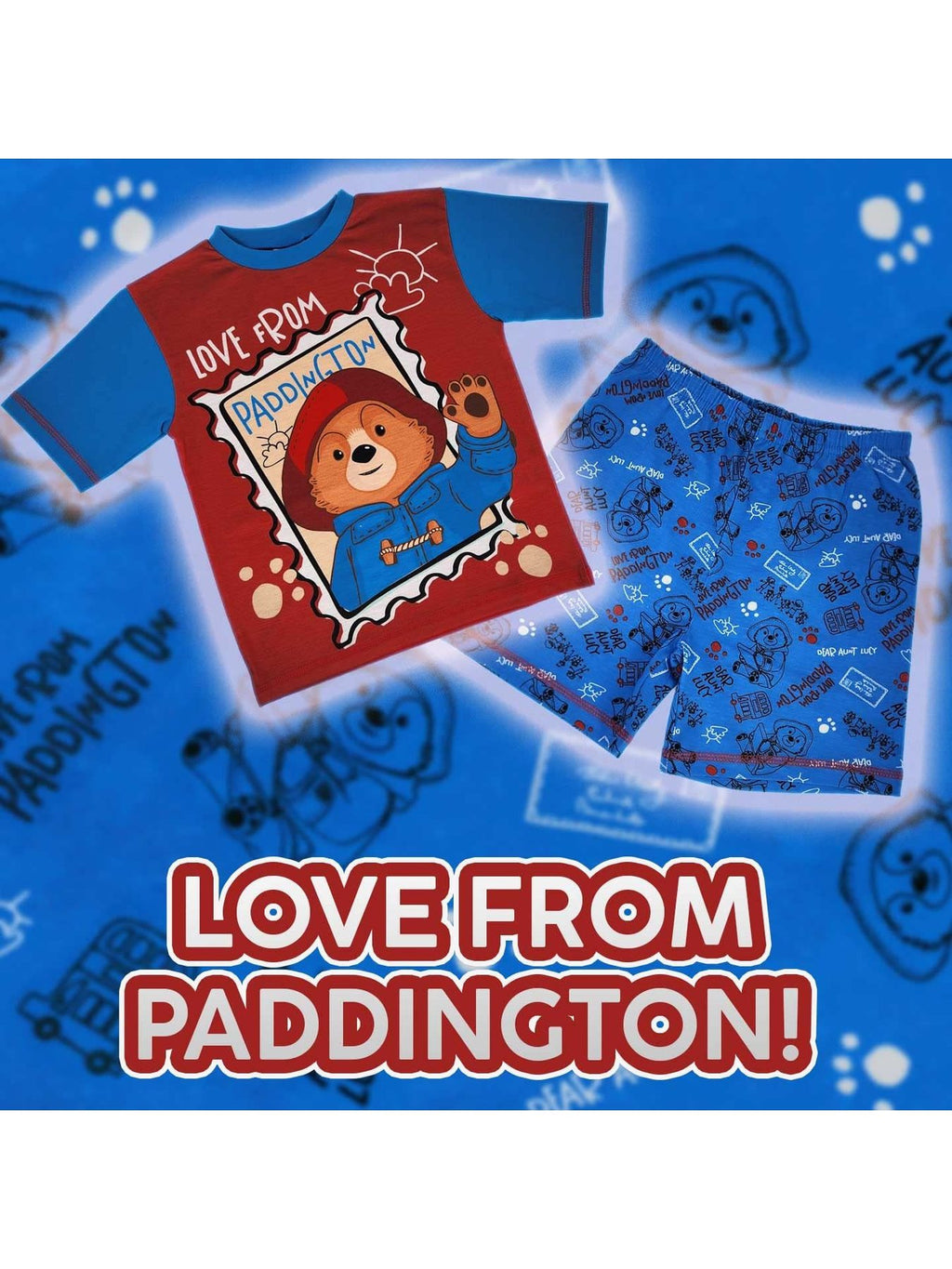 Paddington Bear Short Pyjama Set - 12 Months to 5 Years