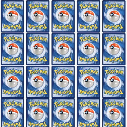 50 English Version Pokémon Cards - Authentic Lot of 50 Official Cards Including Rare And Shiny Ones