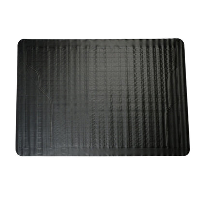 Heavy Duty Rubber Car Boot Mat 125x81cm Trim to Fit Universal Anti-Slip Waterproof Boot Liner Protector for Car SUV Van Truck