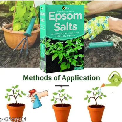 Vitax Epsom Salts 1.25kg – Magnesium Sulphate for Garden Use | Soil Additive for Plants, Shrubs & Vegetables