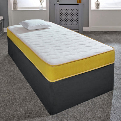 Hybrid Spring Mattress 18CM Deep Memory Foam Open Coil Kids Single Double King All Sizes UK Made BS7177