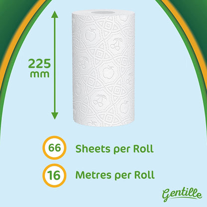 Gentille Giant 3 Ply Thickness Paper Towel | Extra Strong, Absorbent, Tough, Durable Kitchen Roll | Multipurpose Bulk Pack (12)