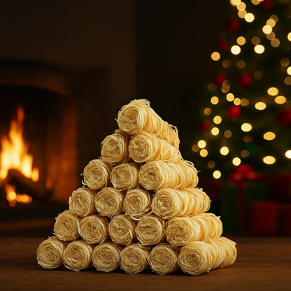 400pk Wood Wool Firelighters for Log Burners, BBQ & Camping Quick Light Natural Fire Starters, Clean Burning