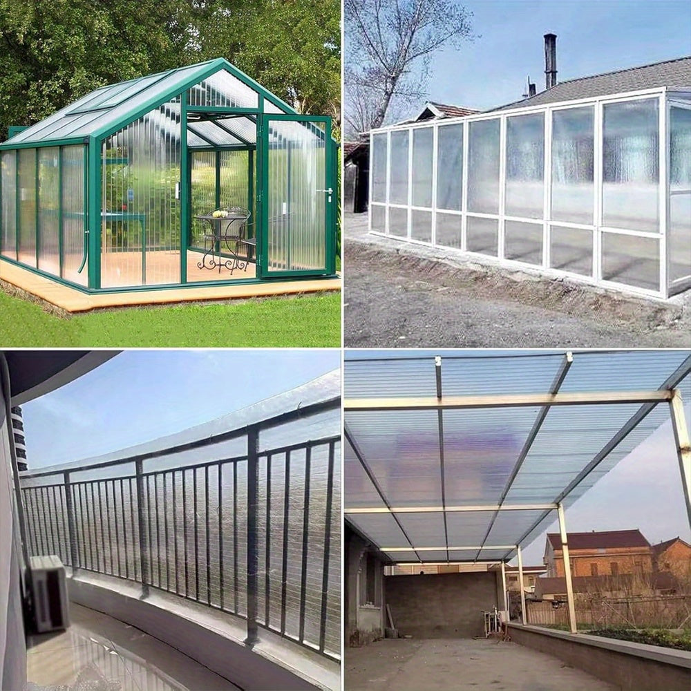Polycarbonate Roofing Sheet High Impact Clear PVC Roofing Sheets UV Protection