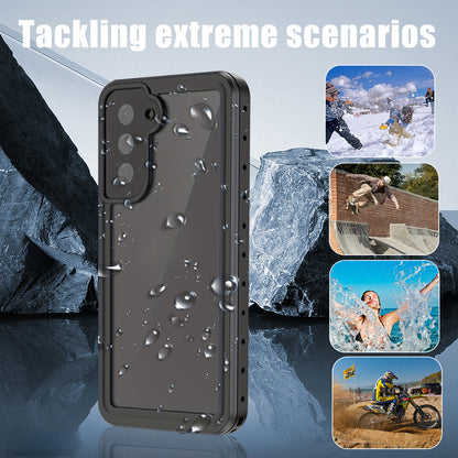 Waterproof Case For Samsung Galaxy S21 FE S21 Plus S21 Ultra 5G Full Body Protection Anti-Drop, Dustproof And Snowproof Built-in Screen Protector Phone Case