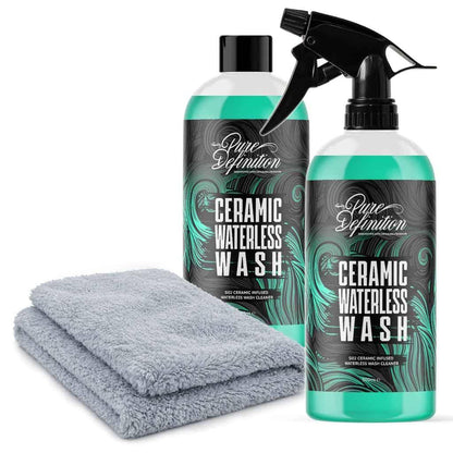 Ceramic Wash Waterless - Wash & Si02 Ceramic Gloss Shine Showroom Cleaner - Waterless Car Cleaning kit