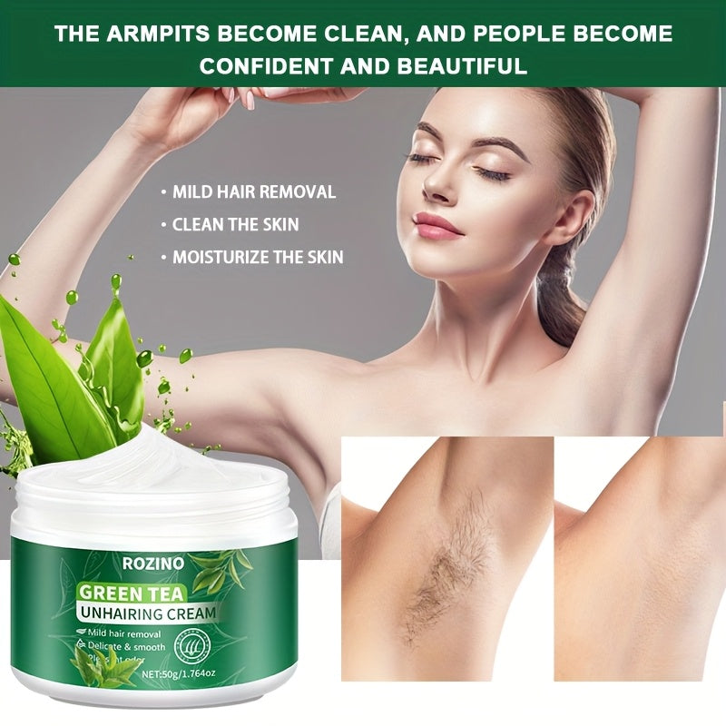 Green Tea Hair Removal Cream Set – 50g + 100g