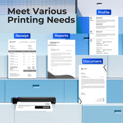 100-Sheet A4 Thermal Paper/200-Sheet A4 Thermal Paper, 8.5*11 Inches, A4-Size Sheet Thermal Paper, Multi-Purpose Thermal Paper Compatible with Portable D810B Thermal Printers for Office Contracts, Resumes, Agreements And Homework