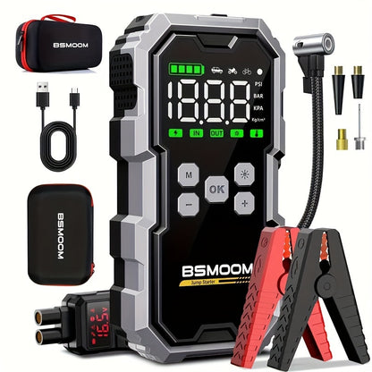 12V Car Jump Starter 9000A Peak Auto Battery Booster Pack Power Bank 21800mAh/26800mAh, Jump Box With LED Light LCD Screen (Up To All Gas Or 10, 0L Diesel Engine)
