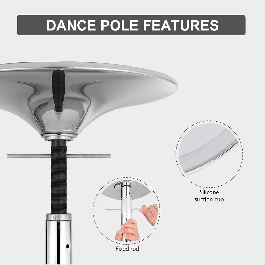 Dance Pole with Adjustable Height, Non-Slip, Easy Assembly - product gallery image 4
