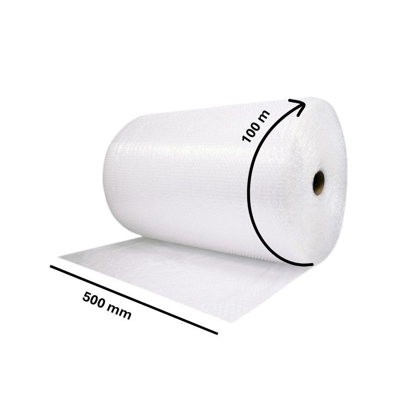 500mm Bubble Roll Wrap Air Cushioning Wraps Protection Small 10mm Bubble Size Wrapping Packing Fragile Items Effective Storage, Clear, 500mm Wide