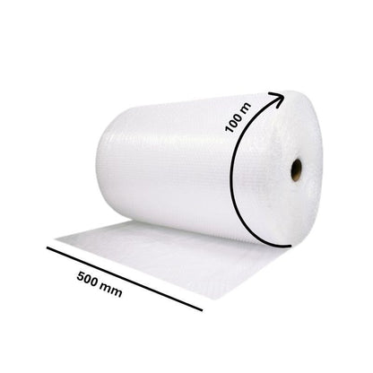500mm Bubble Roll Wrap Air Cushioning Wraps Protection Small 10mm Bubble Size Wrapping Packing Fragile Items Effective Storage, Clear, 500mm Wide