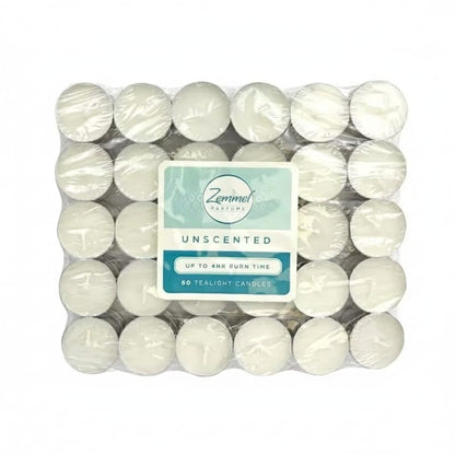 White Tealight Candles 60pcs 4 Hour Burn Time For Long Events