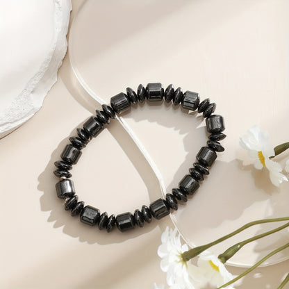 4pcs Men'S Fashion Sports Black bangle bracelet Handcrafted Retro-Style Body Jewelry Creative Handsome Gift