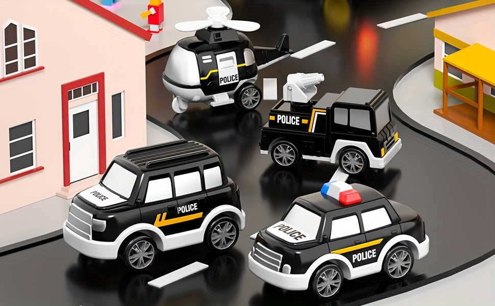 Construction Truck Toys for 3 4 5 Boys, 5-In-1 Kids Carrier Construction Trucks Cars for Boy Toys Birthday, Car Trucks Friction Power Toys with Light And Sound