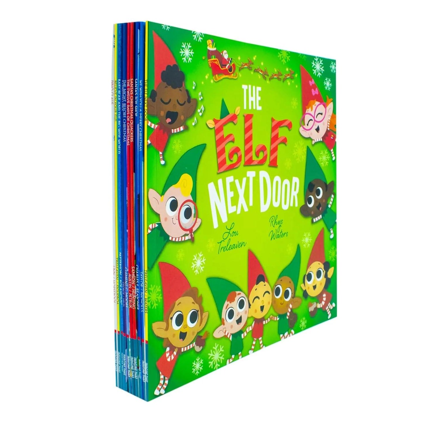 Santa'S Big Pack of Christmas Stories 10 Book Collection Set Christas Carol, Baby Bear, The Elf Next Door, Dino Claus, The Night Before Christmas