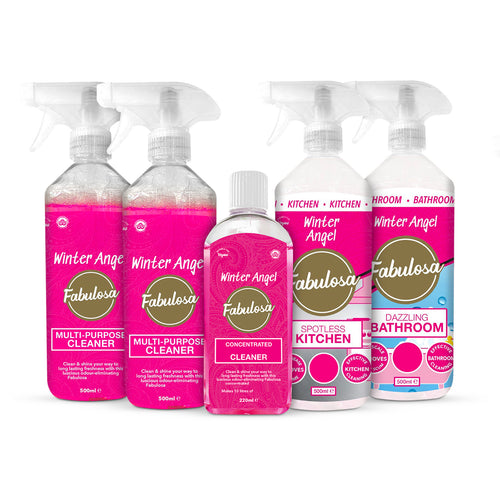 Fabulosa Winter Angel Mini Cleaning Bundle – 5 Piece