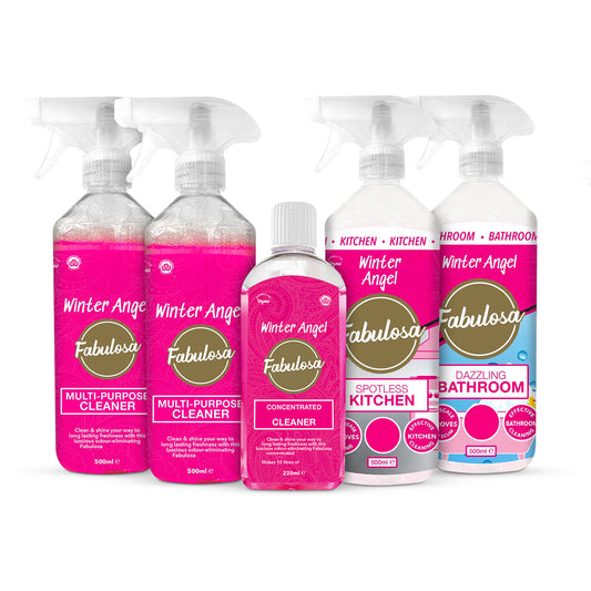 Fabulosa Winter Angel Mini Cleaning Bundle – 5 Piece