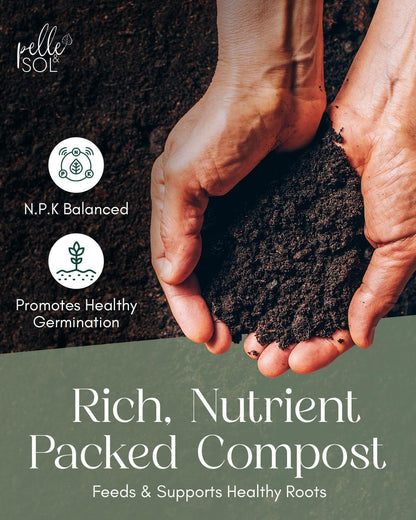 Pelle & Sol 10/20/40/50/60 Ltr Multi Purpose Compost - Compost for Outdoor Plants & Soil for Plants Indoors - Potting Soil for Pots Plants Outdoor - All Purpose Nutrient Rich Fertiliser, Houseplant Potting Mix