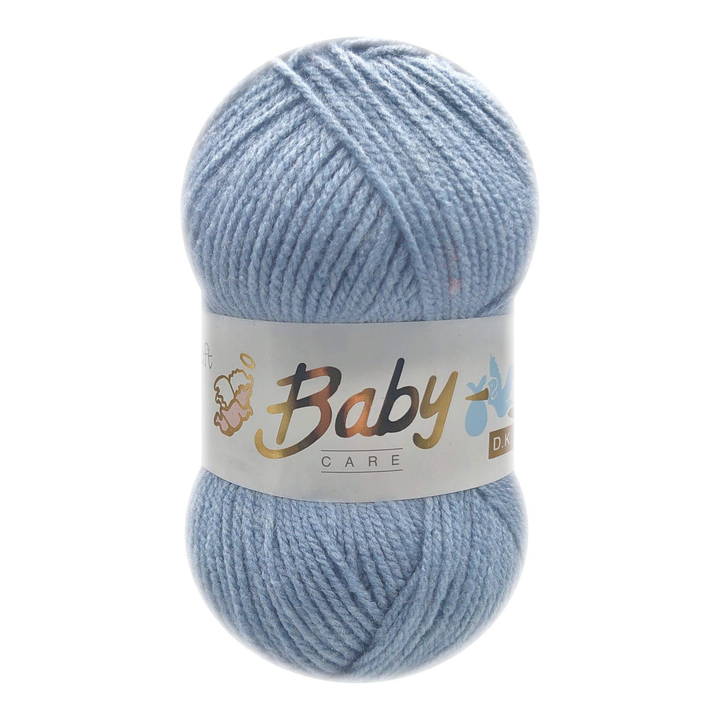 Woolcraft - Baby Care Double Knitting Yarn - 2 or 5 Pack of 100g Balls of 100% Acrylic Yarn - 13 Colours Available - Aqua, Beige, Baby Blue, Oyster, Denim, Lilac, Mint, Peach, Baby Pink, Rouge, Silver, White or Lemon - Perfect for Knitting or Crochet
