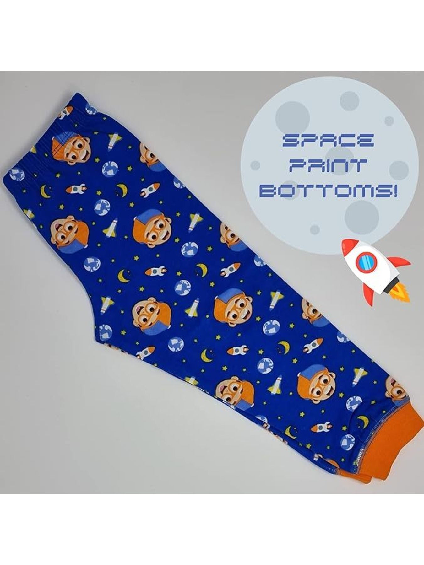Blippi Space And Planets - Officially Licenced Pyjamas, Stocking Filler Xmas Gift, Stocking Filler Xmas Gift