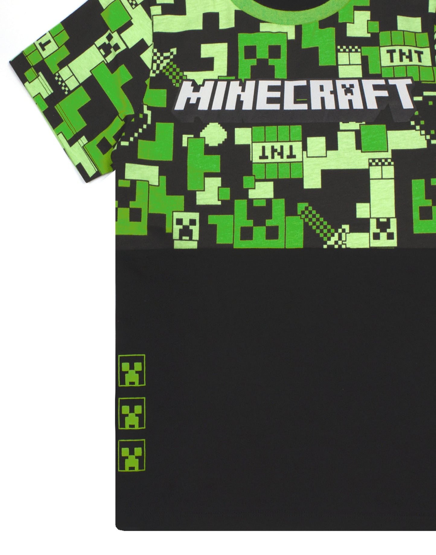 Minecraft Pyjamas for Boys | Kids Long or Short Bottoms Options & Gamer T-Shirt | Children'S Creeper PJ Set Merchandise Gifts 7-8 Years