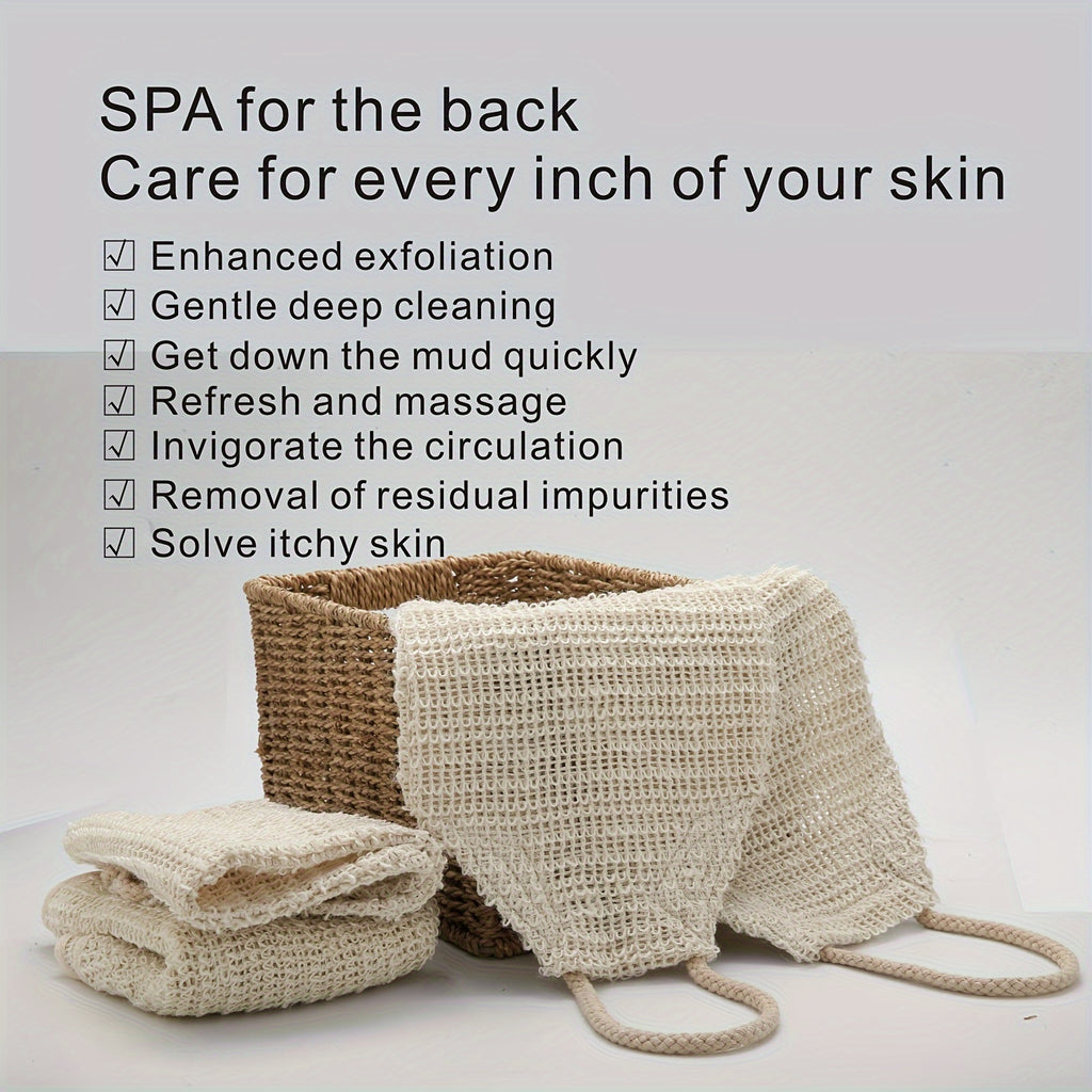 Dual-Sided Back Scrubber with Handles – One or Two Pack