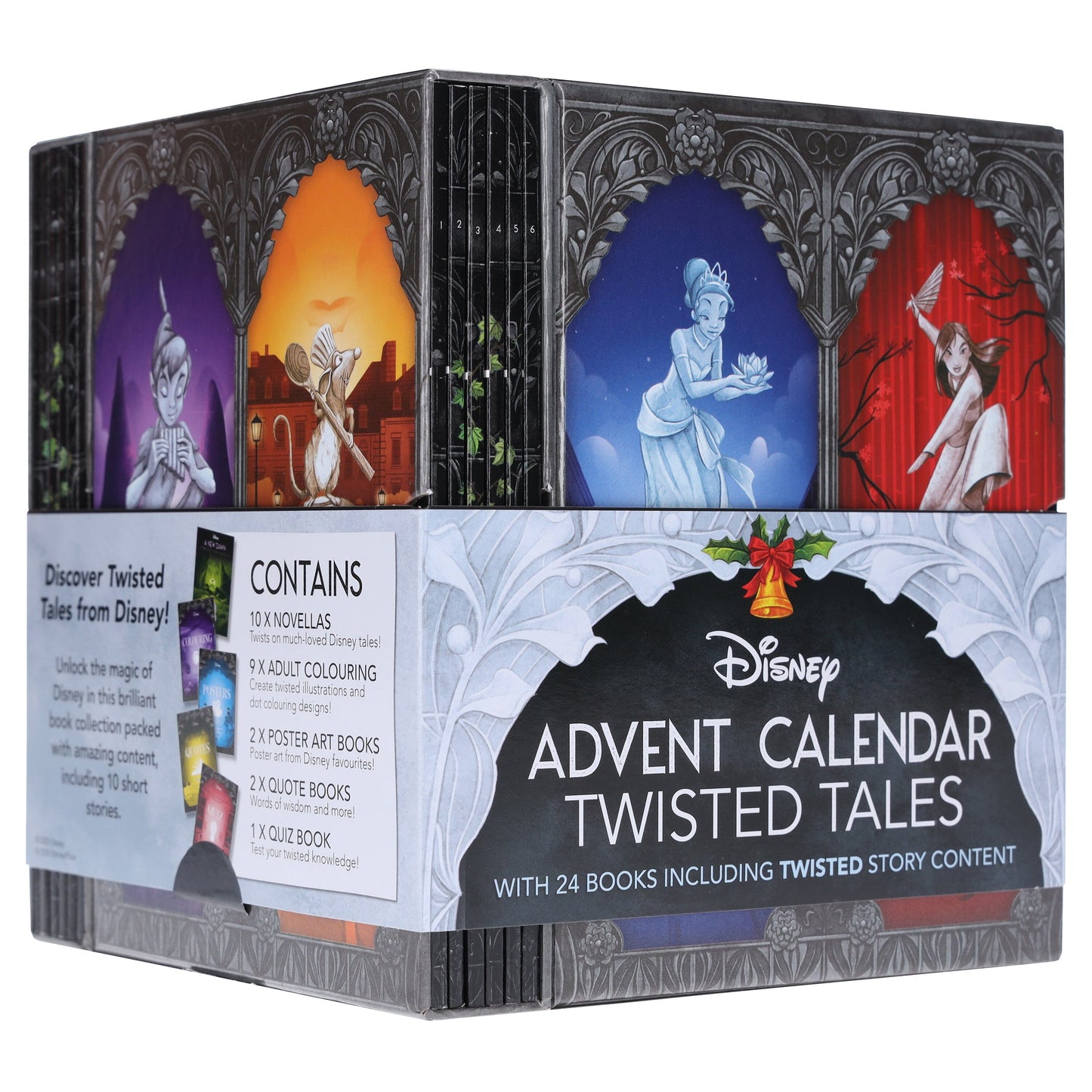 Disney: Advent Calendar Twisted Tales With 24 Books Box Set Including Twisted Story Content - Ages 12-16 - Paperback