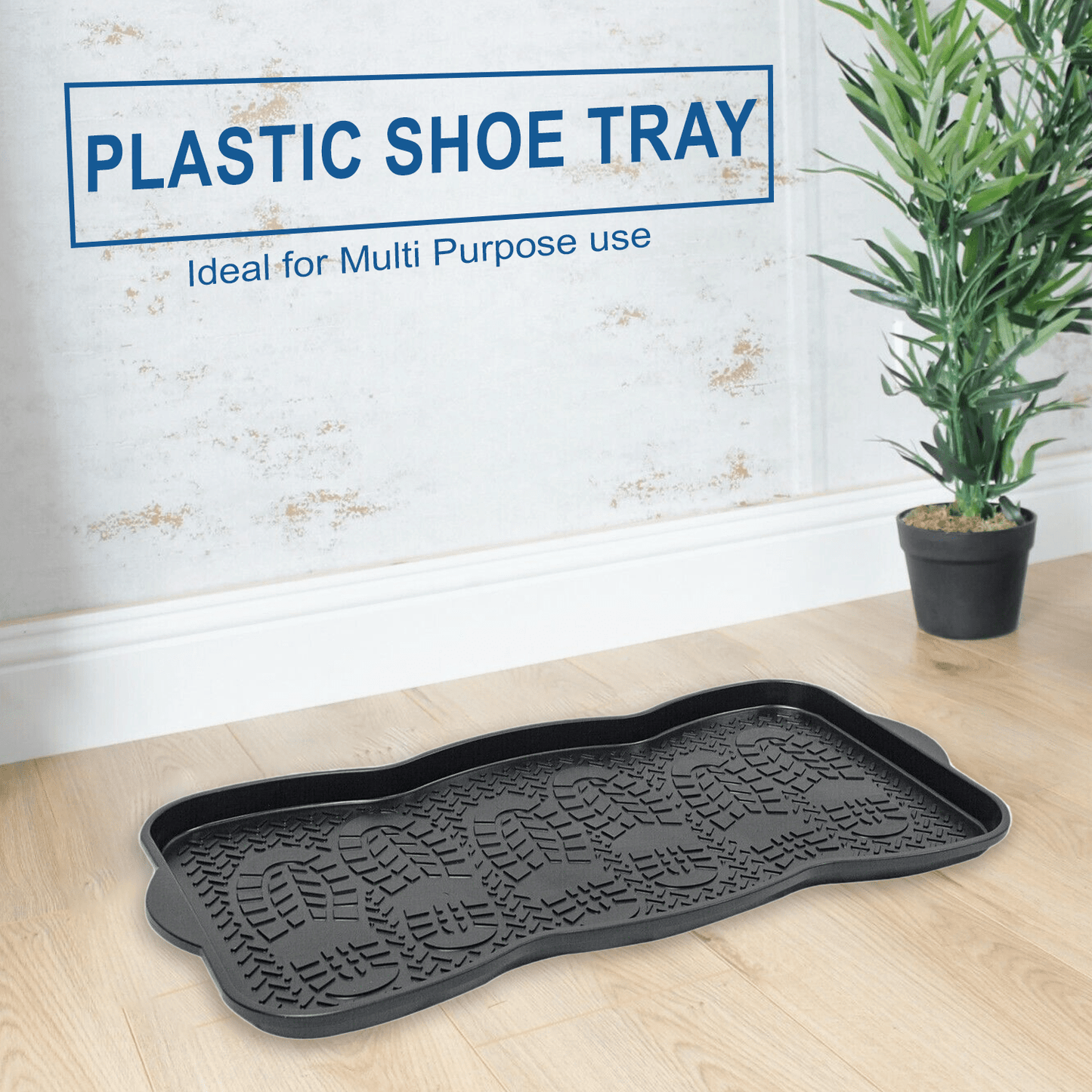 Shoes Tray, Boot Plastic Tray, Multipurpose Non Slip Design Foot Bath Tray, Shoe Drip Tray for Rain Boots, Waterproof Drip Trays Indoor & Outdoor/Garden