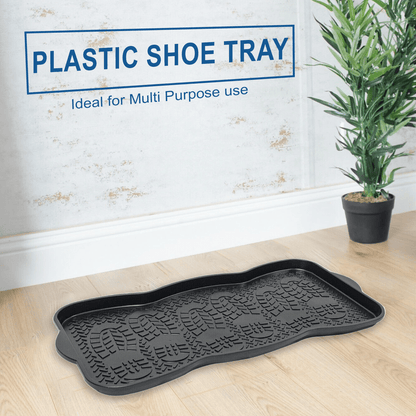 Shoes Tray, Boot Plastic Tray, Multipurpose Non Slip Design Foot Bath Tray, Shoe Drip Tray for Rain Boots, Waterproof Drip Trays Indoor & Outdoor/Garden