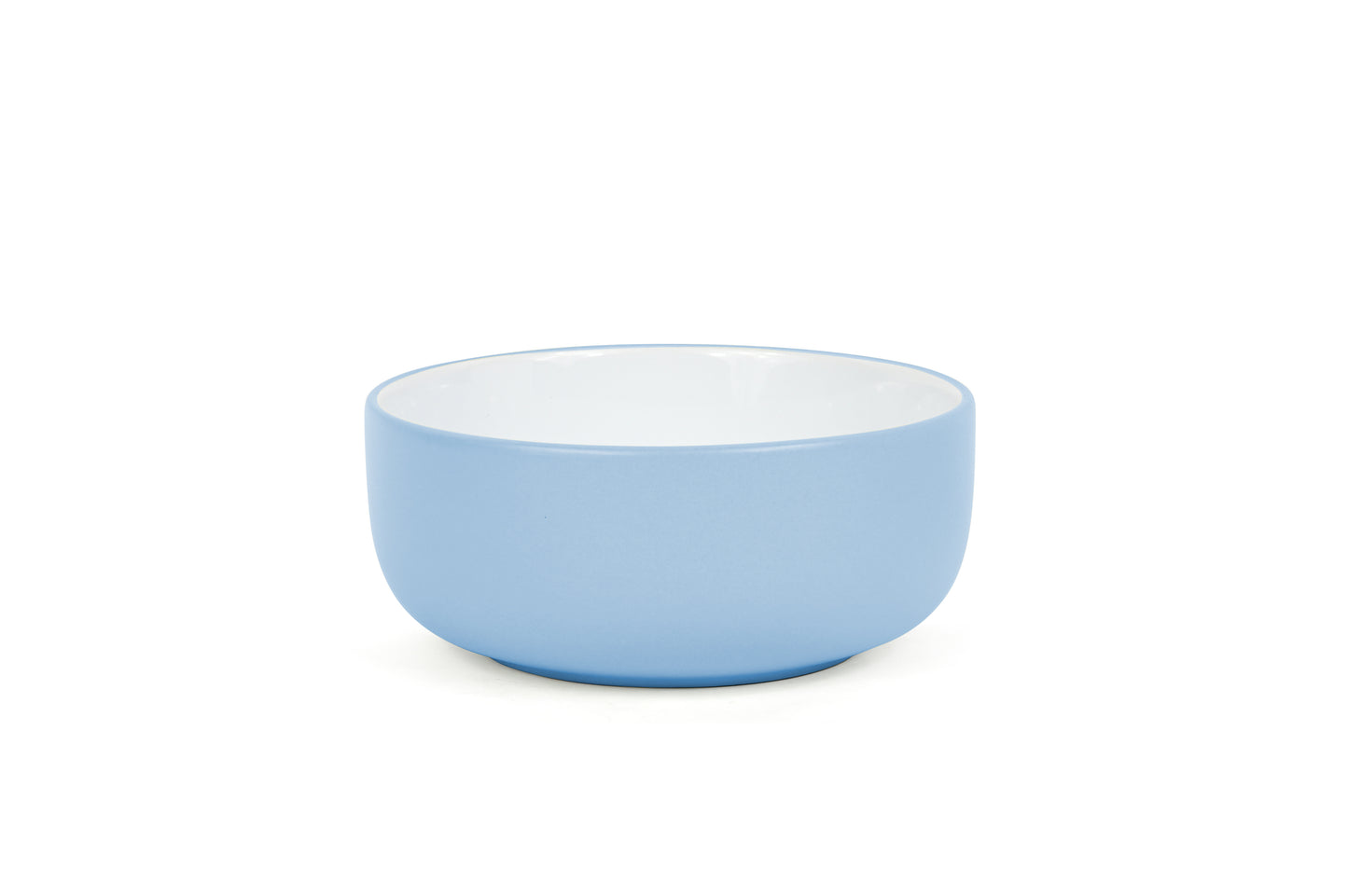 *** NEW *** Waterside 16pcs Pastel 2tone Blue Stoneware Dinner Set; 4 Dinner Plates, side Plates, Deep Bowls and Mugs