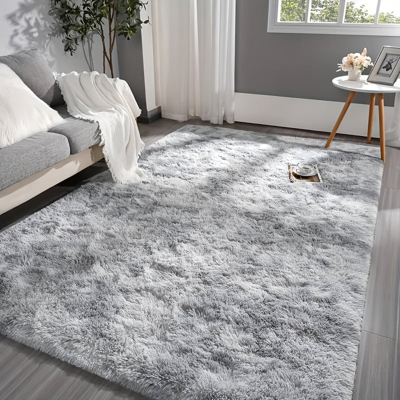 1pc 230X160cm Fluffy Rugs Large Shaggy Rug Bedroom Living Room Anti Slip Soft Carpet Floor Mat, Home Decor, 7.55ft X 5.25ft
