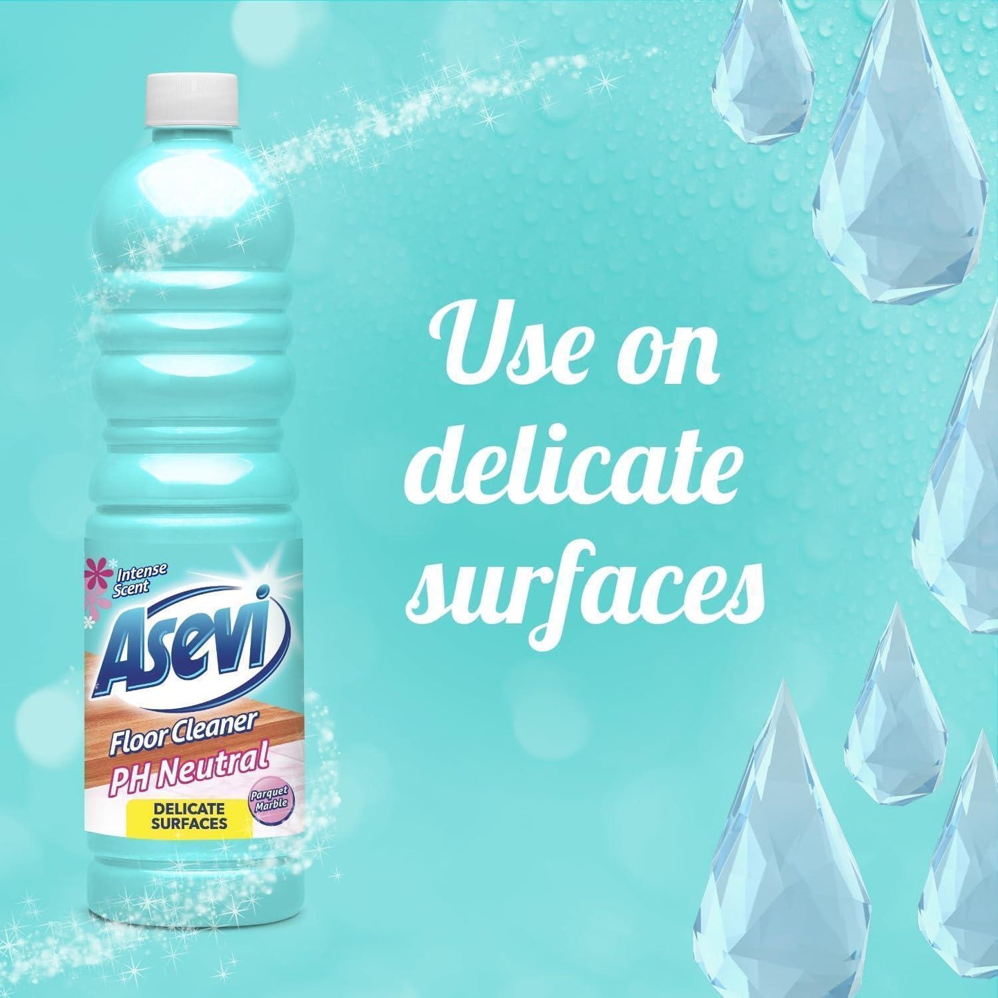 Asevi Floor Cleaner 7 Piece Spanish Cleaning Products Bundle, Concentrated Floor Cleaner Dirt Remover, Multi Surface Cleaner for Home Office Bathroom Toilet Kitchen Any Room, Fresh Scent 1L Each