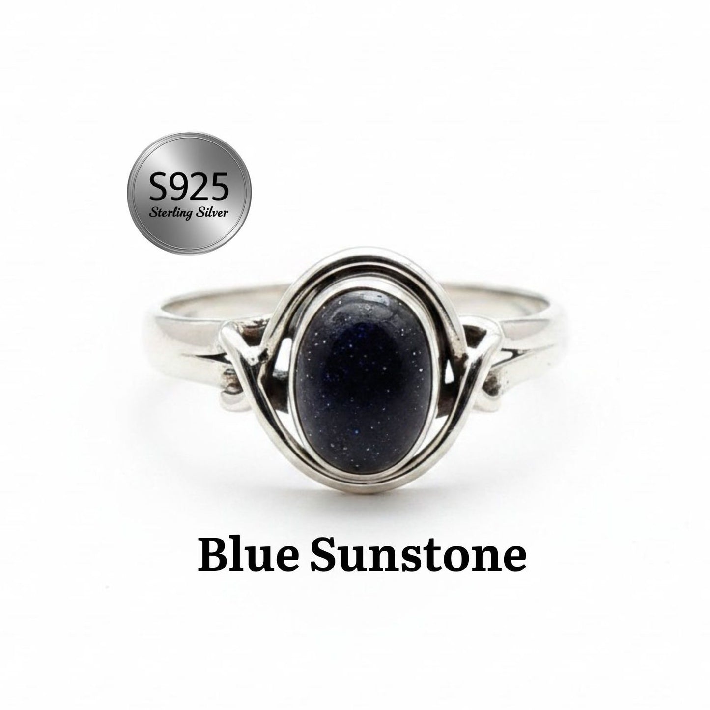 925 Sterling Silver Natural Gemstone Designer Ring~ Natural Gemstone Ring ~ Amethyst, Labradorite, Rainbow Moonstone, Carnelian, Malachite, Gift For Birthday