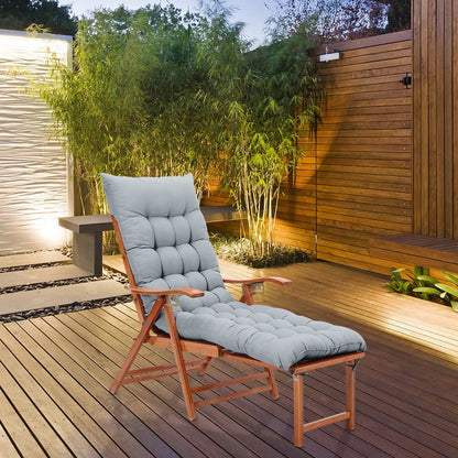 Lounge Chair Cushion 160x50cm Thick Comfortable Seat Pad for Sun Lounger Recliner Daybed Beach Chair – Machine Washable Non-Slip Indoor Outdoor Multiple Colours