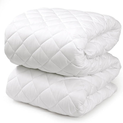 4B Quilted Waterproof Mattress Protector Extra Deep 30cm with Quilted Top Layer and All-Around Elastic, Designed for Stable Mattress Fit and Easy Maintenance, Suitable for Home Use, Guest Rooms and Let Properties, Available in Single Small Double 4FT Doub