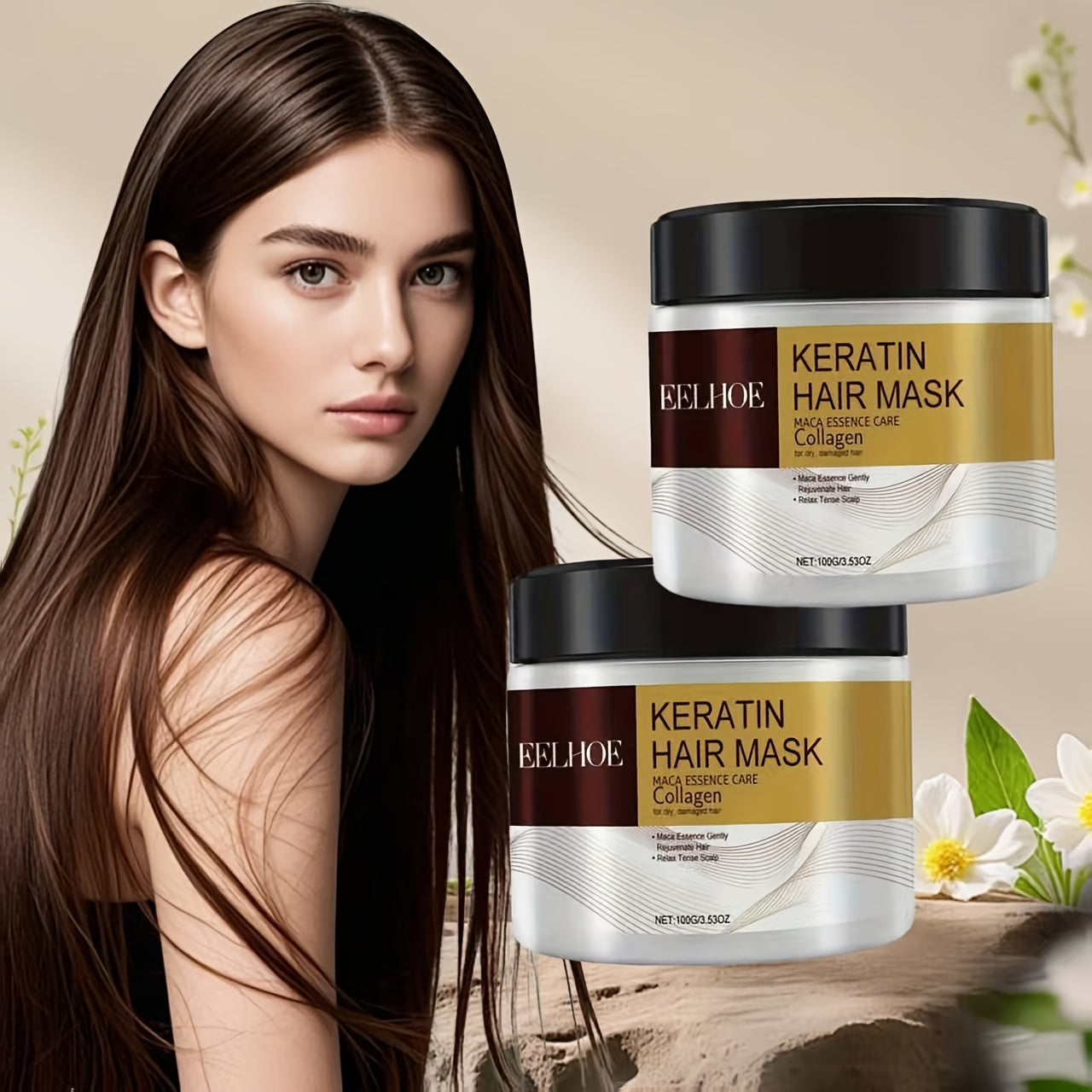 Keratin, Collagen and Argan Hair Mask Multipack