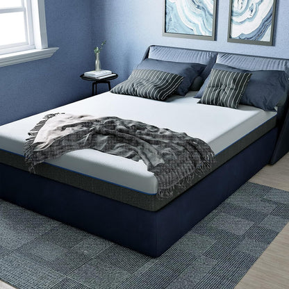 Memory Foam Mattress 8 Inch Mattress with Soft Fabric 2-Layer Skin-friendly and Durable