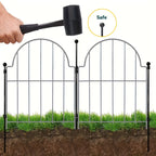 Decorative Garden Fence with Metal, 10pcs Rustproof Metal Fences Animal Barrier