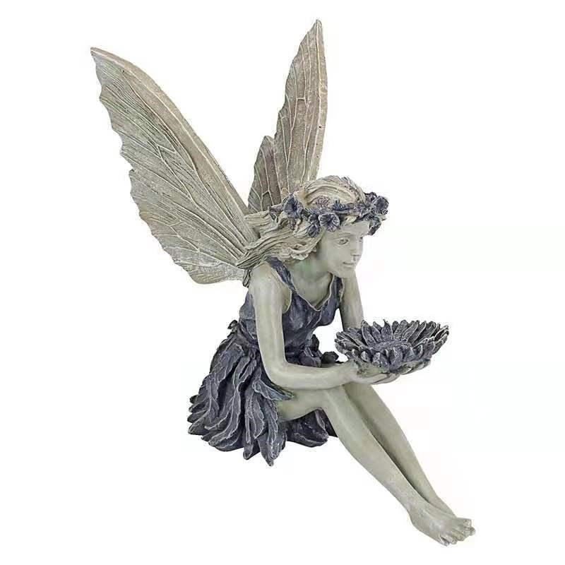 Decorative Ornament with 1, Angel Fairy Garden Statue Resin Handcrafted - product gallery image 9