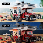 Decorative Ornament with Camper Van Building Blocks LED Lights - product gallery image 2