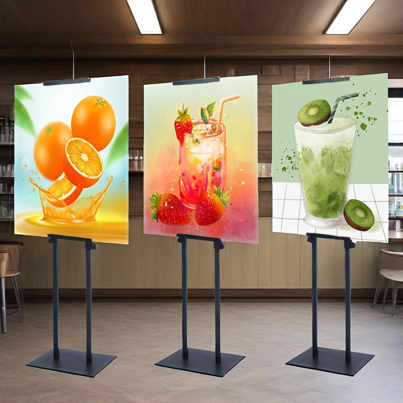 Poster Stand Floor Standing Sign Holder Adjustable Height Double-Sided
