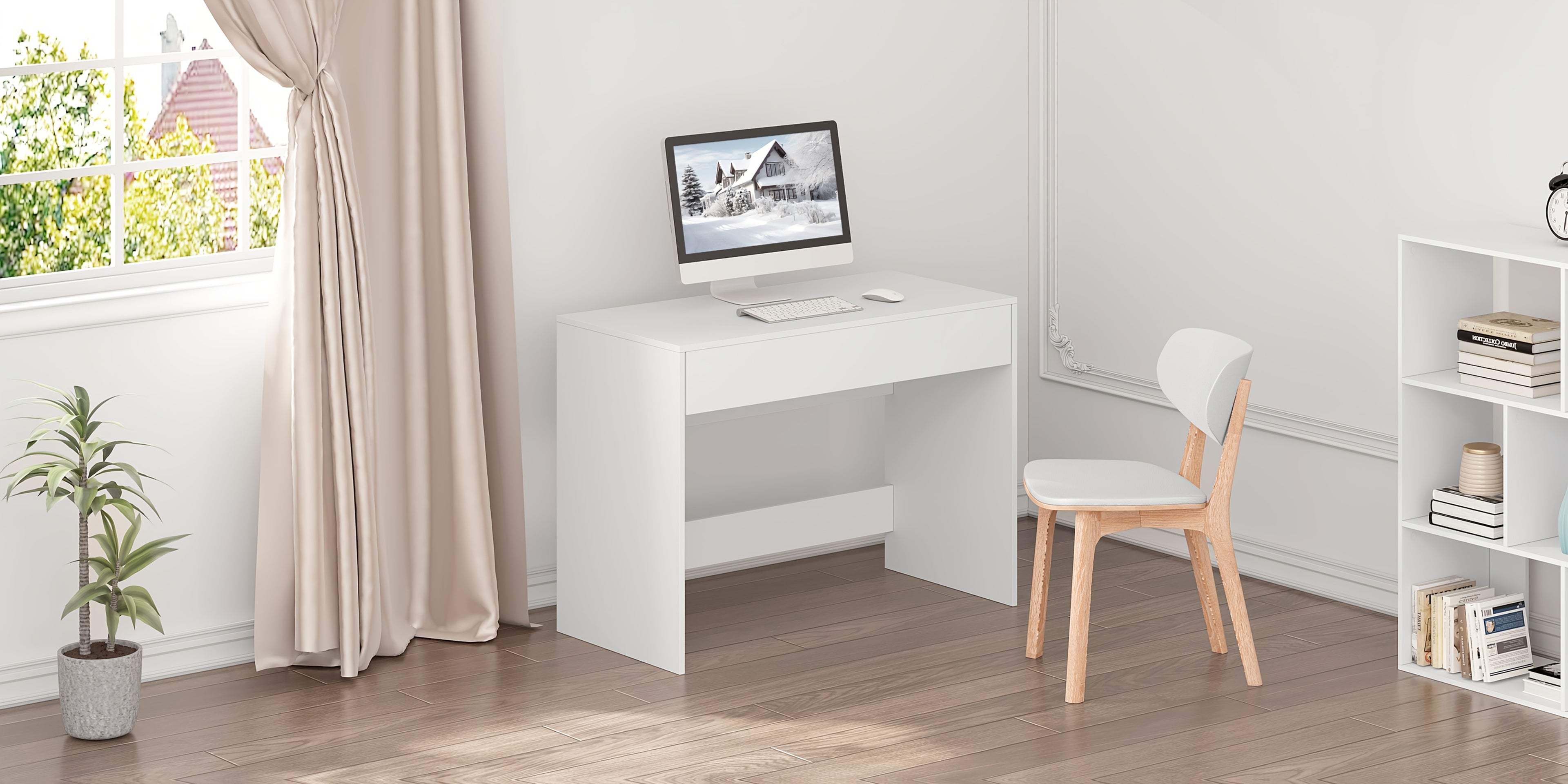 Desk with 1pc Computer Multi-function Writing Home - product gallery image 7