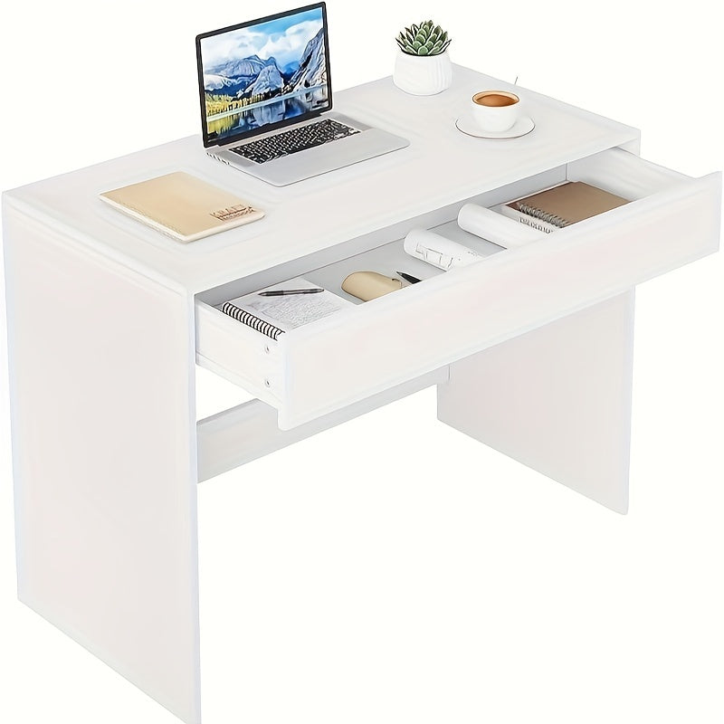 Desk with 1pc Computer Multi-function Writing Home - White, 1pc option