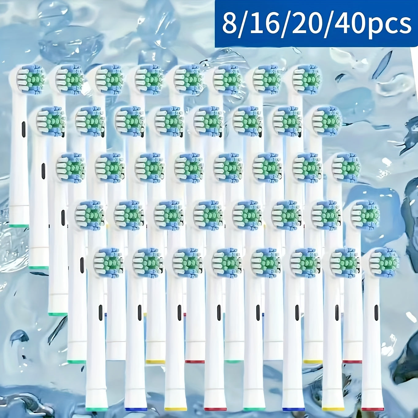 Oral-B Compatible Replacement Brush Heads – 20 or 40 Pack