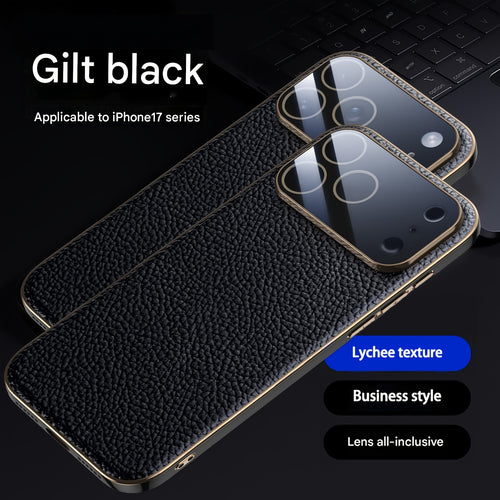 Phone Case - Light Luxury Business Phone Case for Iphone 17Promax Ultra Thin Anti Drop Mens Protective Cover